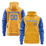 Custom Yellow Sky Blue Hoodie