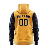 Custom Yellow Navy Hoodie 1919111119B31811