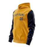 Custom Yellow Navy Hoodie 1919111119B31811