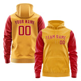 Custom Yellow Red Hoodie