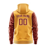 Custom Yellow Coral Red Hoodie 1919161619B31816