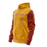 Custom Yellow Coral Red Hoodie 1919161619B31816