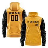 Custom Yellow Black Hoodie