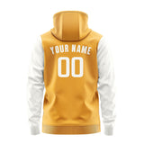 Custom Yellow White Hoodie 1919181819B31818