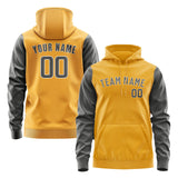 Custom Yellow Dark Grey Hoodie