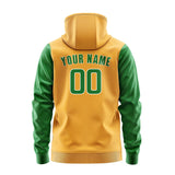 Custom Yellow Emerald Green Hoodie 1919242419B31824