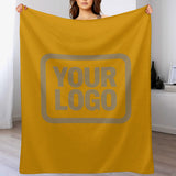 Custom Yellow Light Khaki Blanket