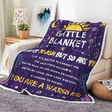Blanket for Son Gifts, “Battle Blanket, Life Is Tough But So Are You”, From Mom Dad, Birthday, Graduation, Everyday Encouragement, Inspirational
