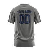 Custom Dark Grey Blue T-Shirt