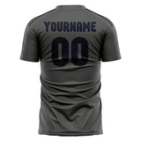 Custom Dark Grey Navy Soccer Jersey