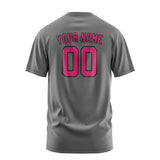 Custom Dark Grey Pink T-Shirt