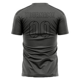 Custom Dark Grey Dark Grey Soccer Jersey