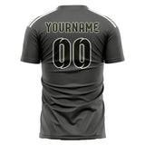 Custom Dark Grey Olive Soccer Jersey