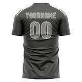 Custom Dark Grey Gray Soccer Jersey