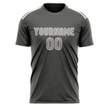Custom Dark Grey Gray Soccer Jersey