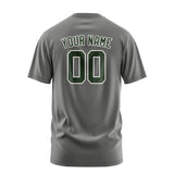 Custom Dark Grey Dark Green T-Shirt