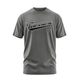 Custom Dark Grey Black T-Shirt