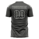 Custom Dark Grey Dark Grey Soccer Jersey