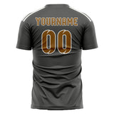 Custom Dark Grey Khaki Soccer Jersey