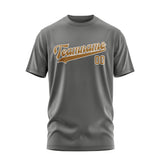 Custom Dark Grey Khaki T-Shirt