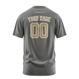 Custom Dark Grey Light Khaki T-Shirt