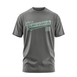 Custom Dark Grey Blue Green T-Shirt