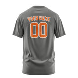 Custom Dark Grey Orange T-Shirt