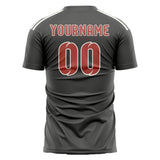 Custom Dark Grey Copper Rose Soccer Jersey