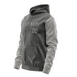 Custom Dark Grey Gray Hoodie 2020040420B31704