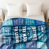 Blanket for Brother Gifts, “Brother Best No. 1 The Man The Myth The Legend”, From Sister or Family, Birthday Christmas Graduation, Inspirational