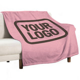 Custom Pink Brown Blanket