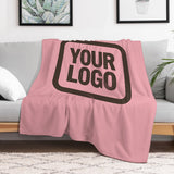Custom Pink Brown Blanket