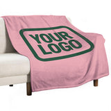 Custom Pink Moss Green Blanket
