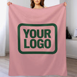 Custom Pink Moss Green Blanket
