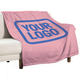 Custom Pink Sky Blue Blanket