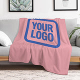 Custom Pink Sky Blue Blanket