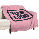 Custom Pink Steel Blue Blanket