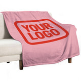 Custom Pink Orange-Red Blanket