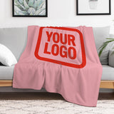 Custom Pink Orange-Red Blanket