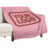 Custom Pink Coral Red Blanket