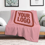 Custom Pink Coral Red Blanket