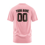 Custom Light Pink Brown T-Shirt