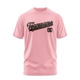 Custom Light Pink Brown T-Shirt