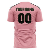 Custom Light Pink Olive Soccer Jersey