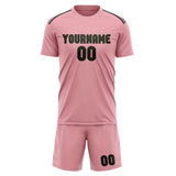 Custom Light Pink Olive Soccer Set