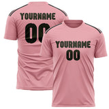 Custom Light Pink Olive Soccer Jersey