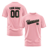 Custom Light Pink Olive T-Shirt