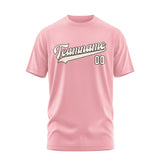 Custom Light Pink Cream T-Shirt