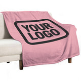 Custom Pink Black Blanket