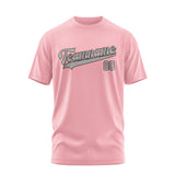Custom Light Pink Gray T-Shirt
